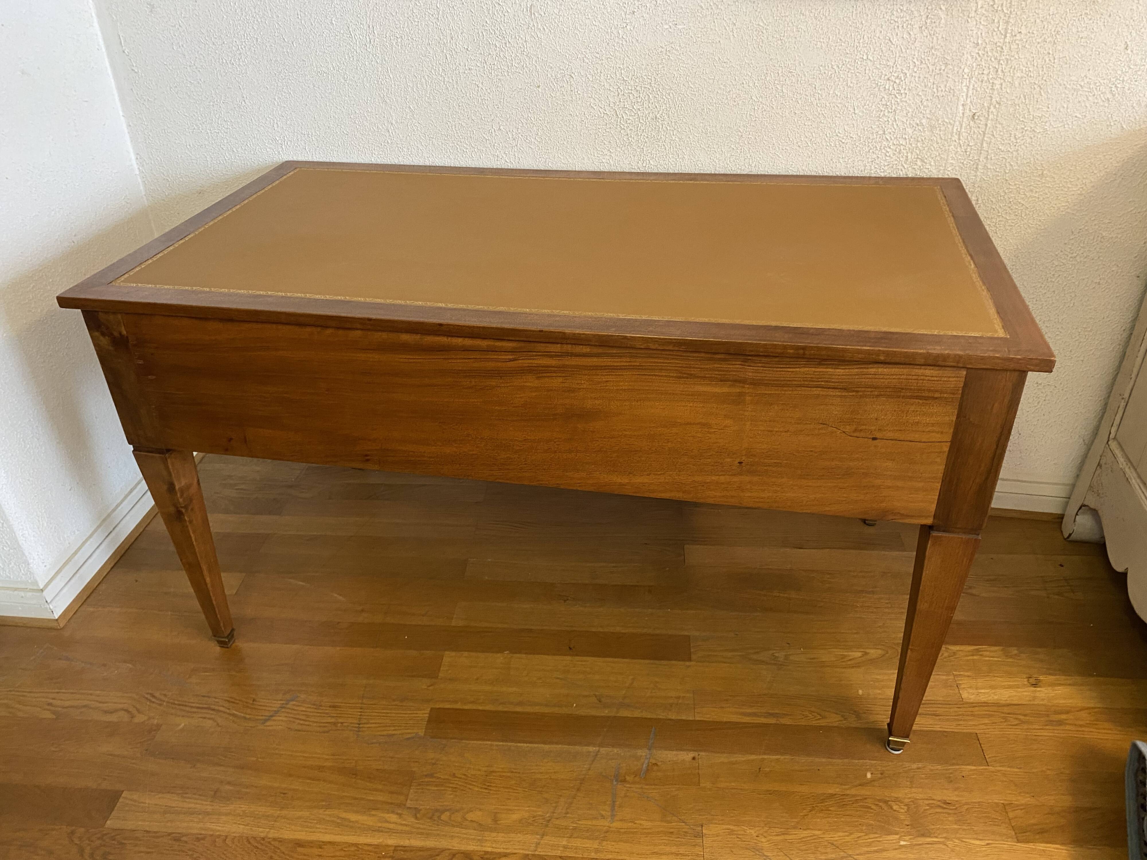 Bureau Louis Philippe en acajou blond