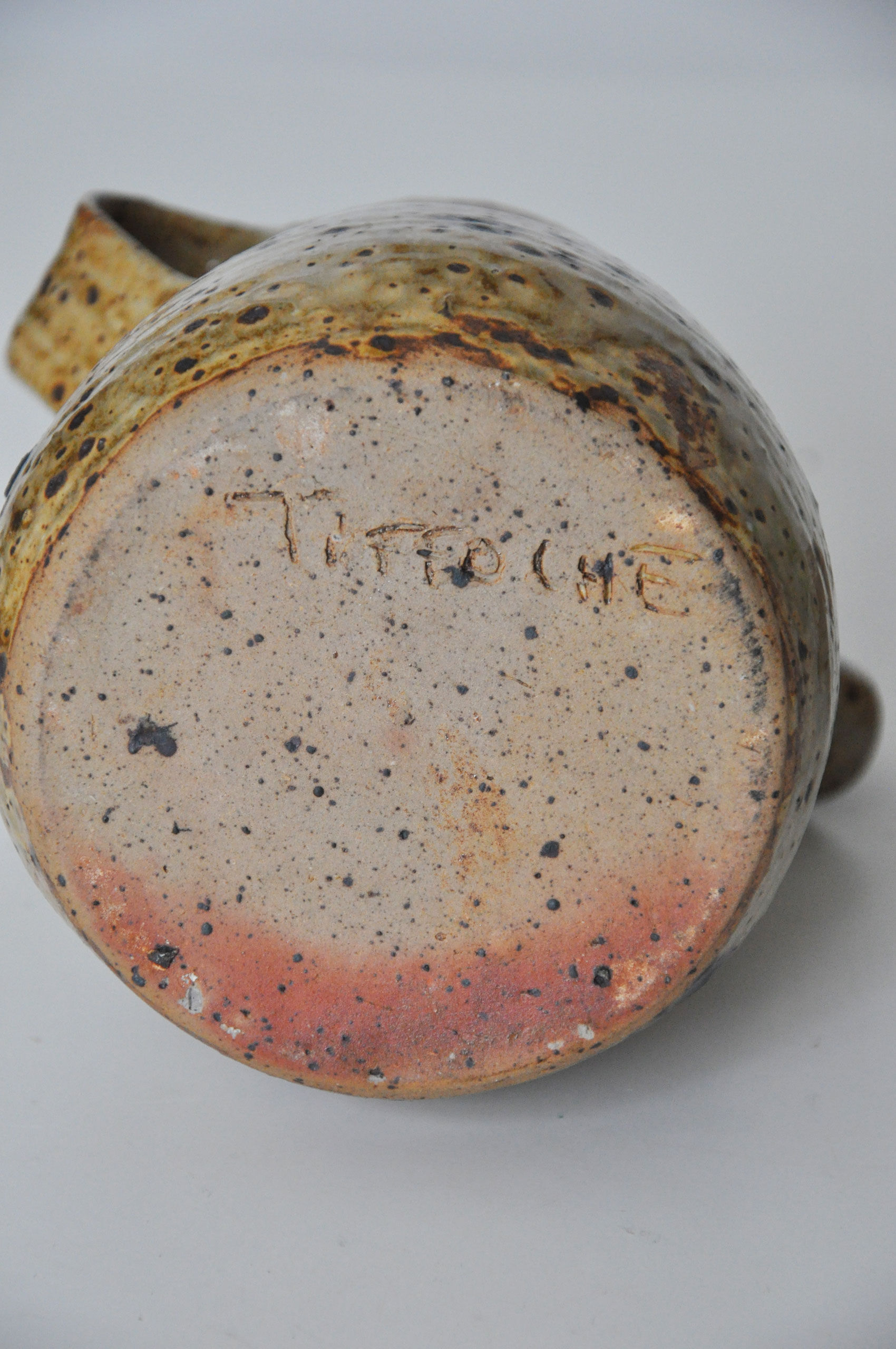 Gustave Tiffoche stoneware pitcher