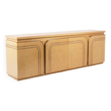 Enfilade à 4 portes en bois de bouleau. Années 1970.