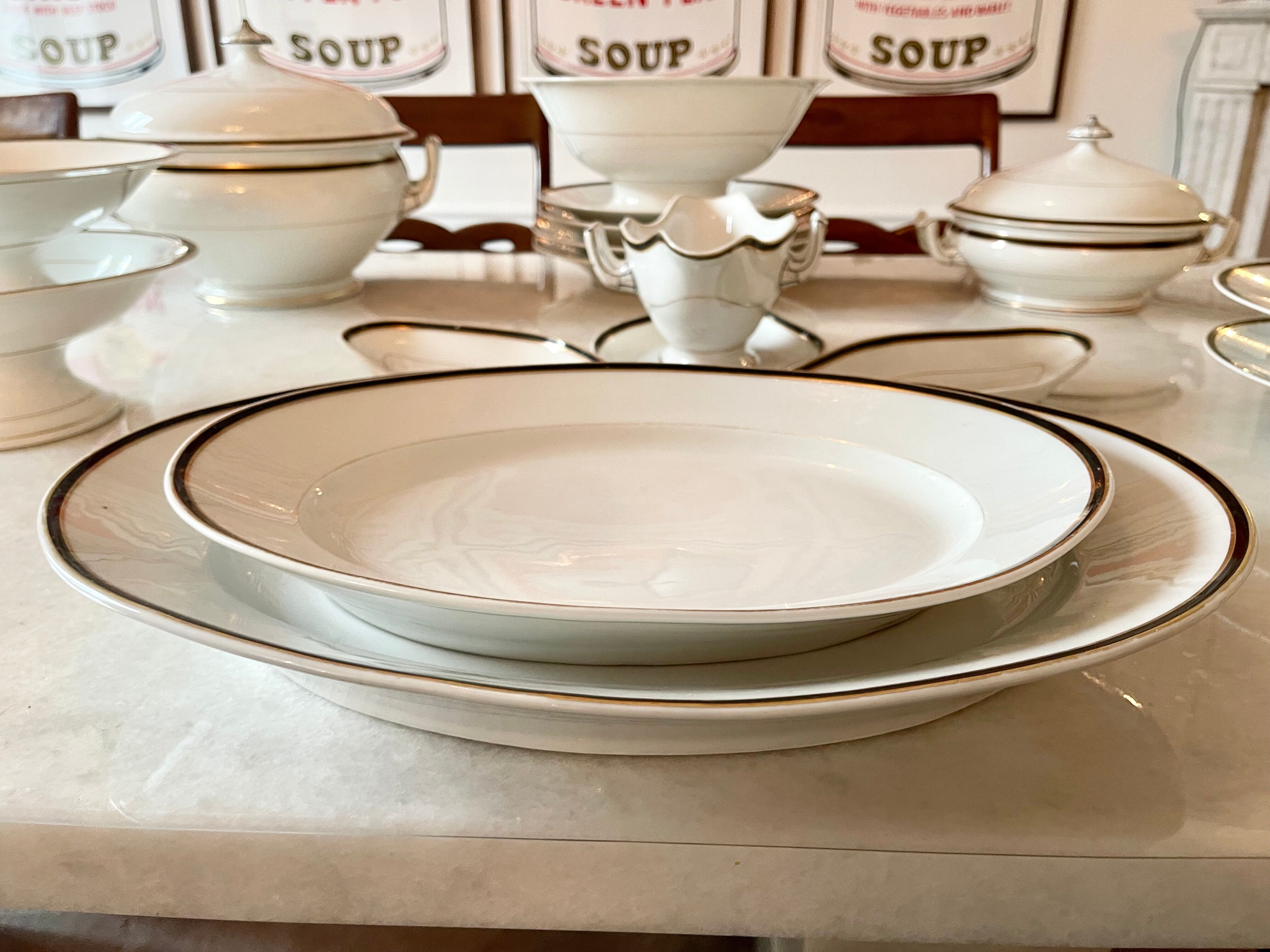 Table service in porcelain ch pillivuyt 81 pieces