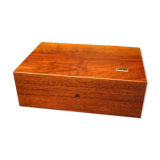 Solid mahogany box like cigar cellar