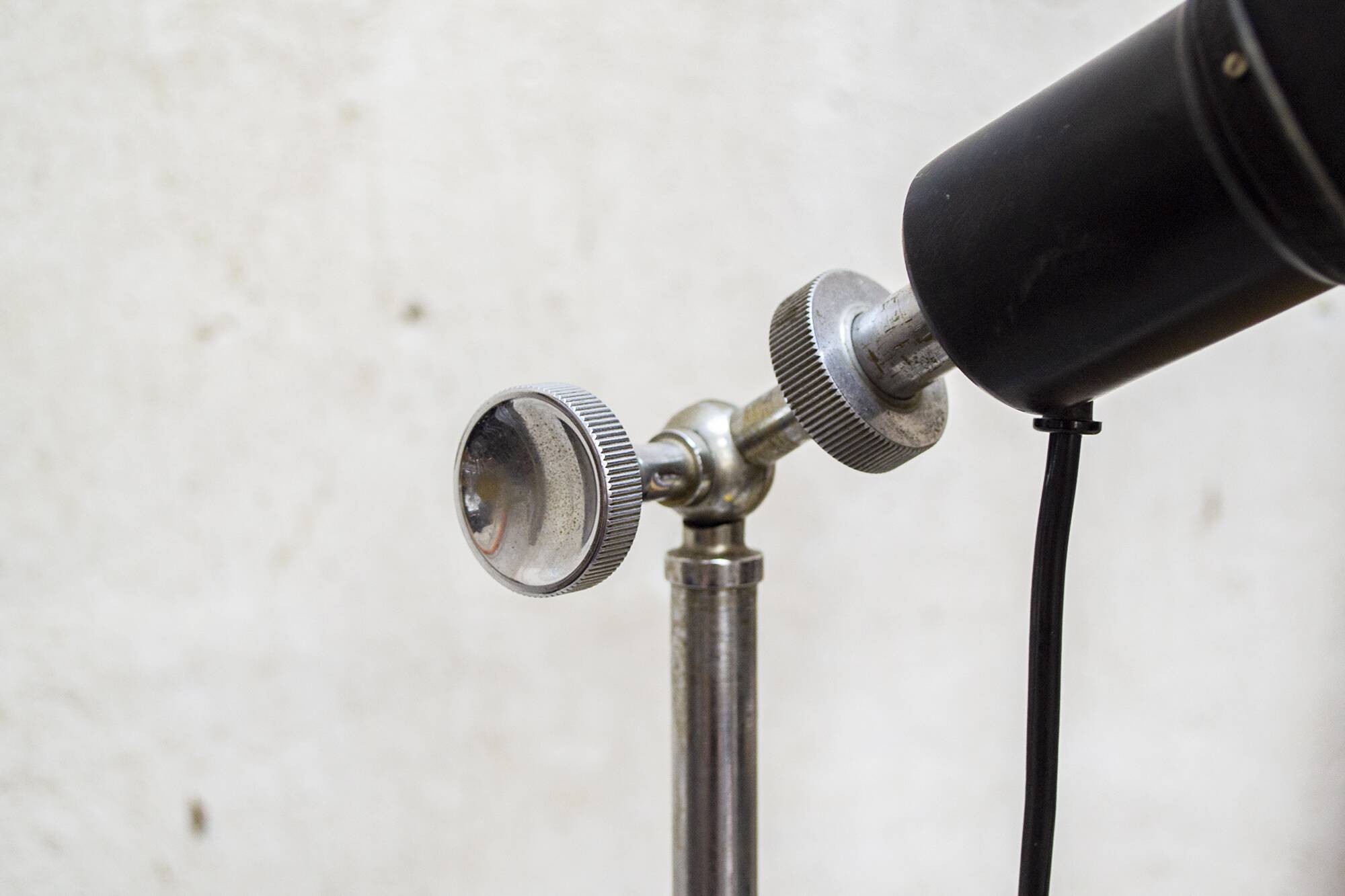 Particular telescopic lamp in industrial style Italy 50s