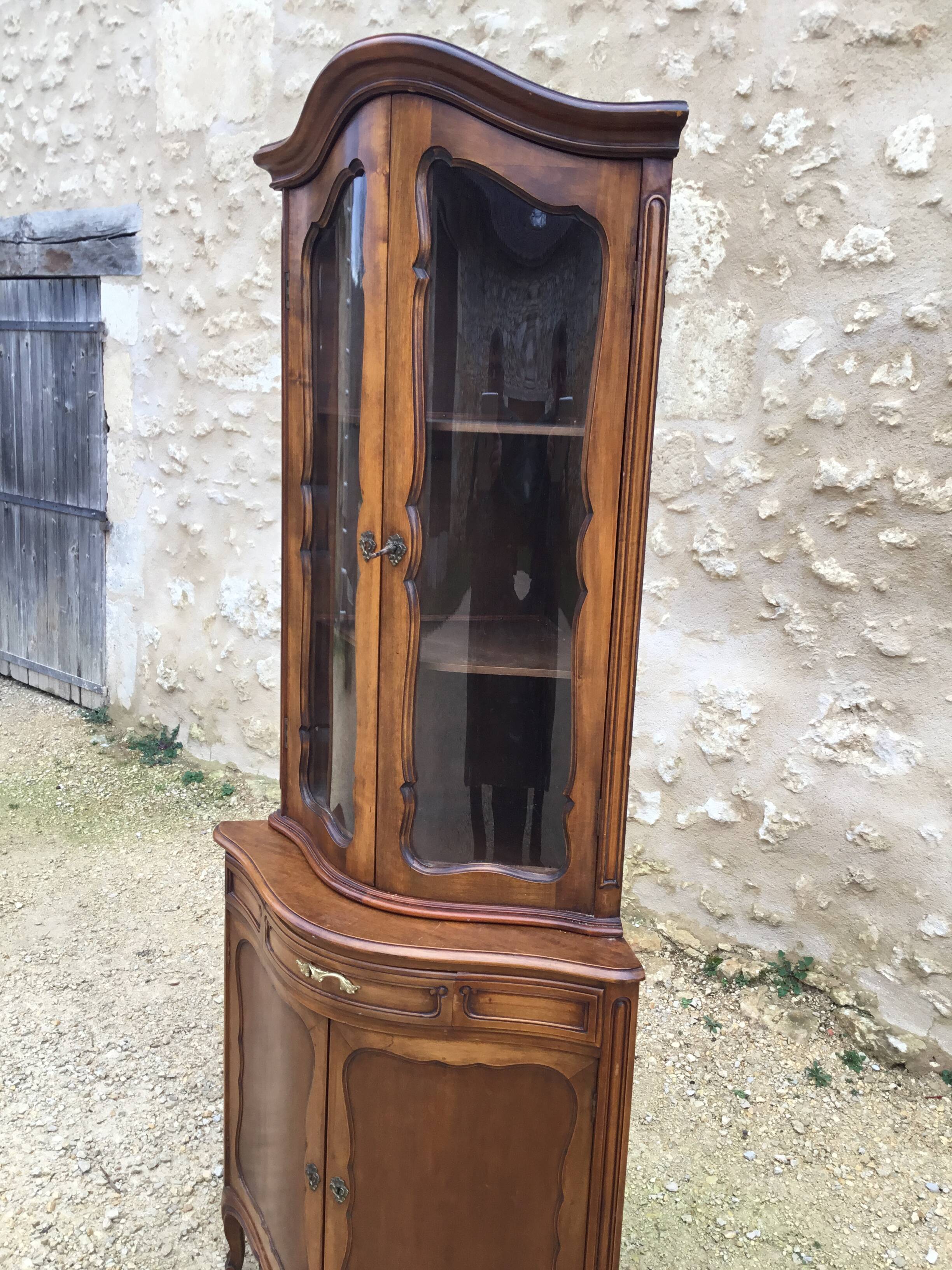 Glassed and curved corner mid-20th century