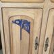 Buffet made of solid cherry wood, late Art Nouveau.