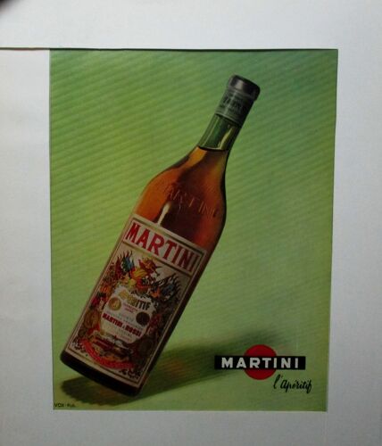 Ancienne publicité Martini- années 50