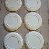 10 antique stoneware dinner plates