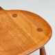 Set of four Scandinavian dining chairs in oak Denmark 1960