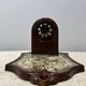 PAN Keramik ceramic wall or ceiling lamp, brown lava glaze, 1970s