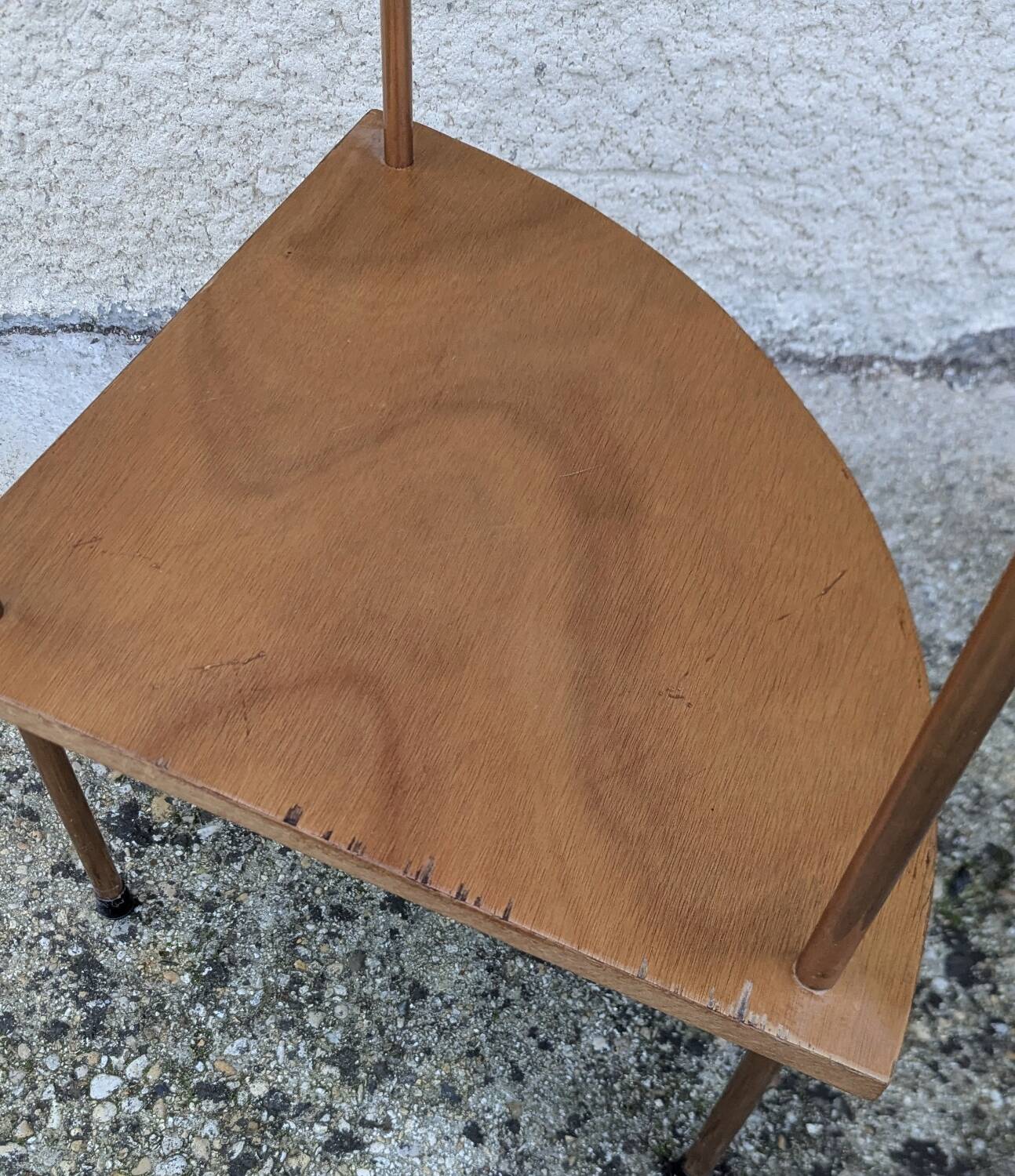 Pair of Corner Shelves 60/70 Vintage Design Console Table