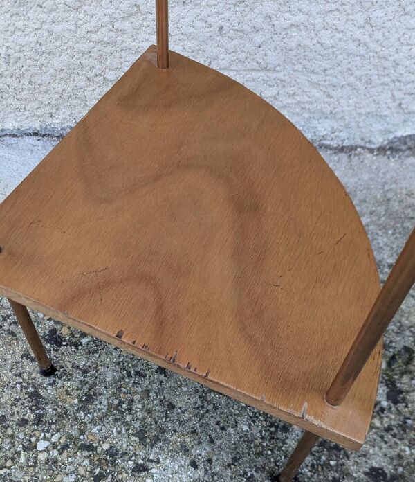 Paire d'étagères Encoignures 60/70 Design Vintage sellette console