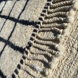 Tapis Berbere Noir Blanc 152x102cm