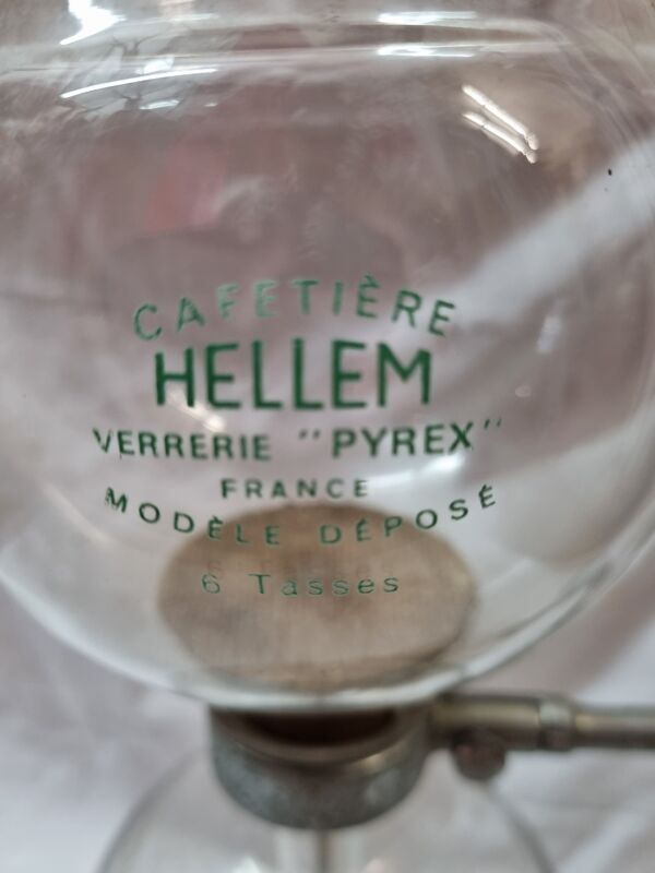 Cafetière Hellem pyrex avec bruleur