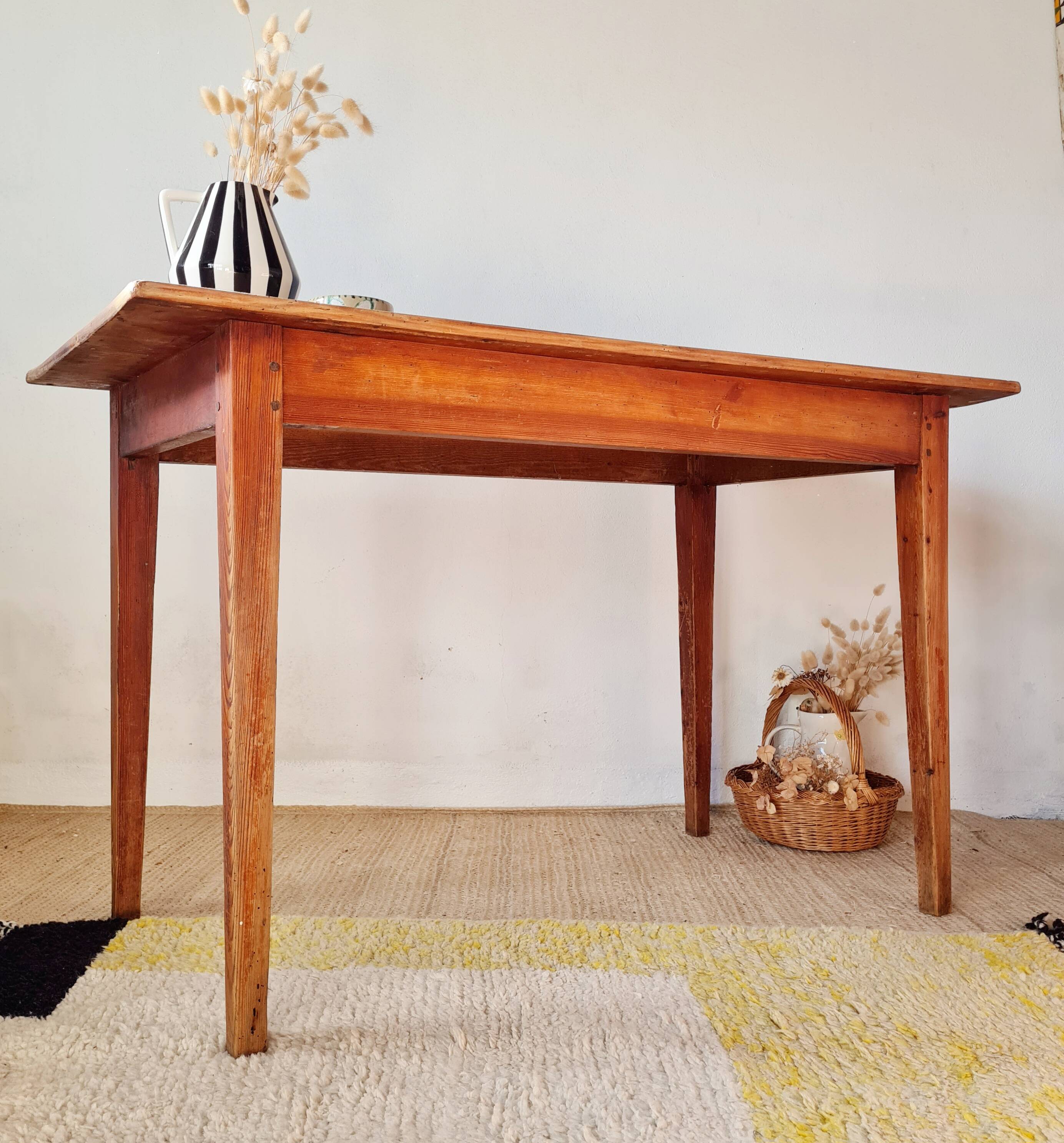 Antique farmhouse table L