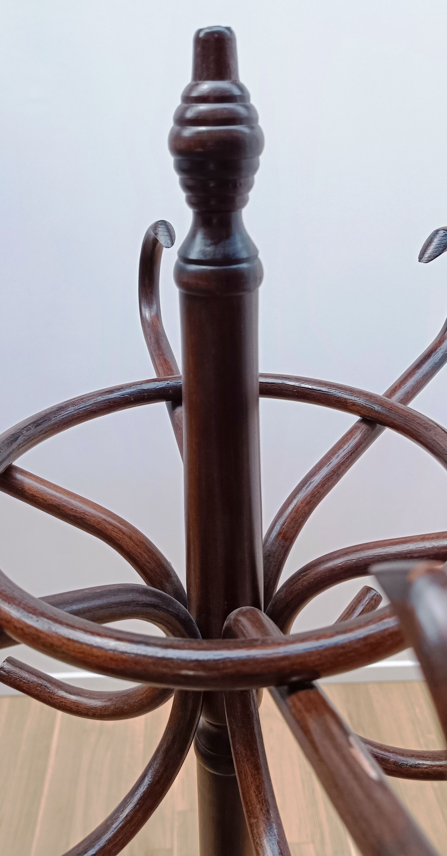 Vintage wooden coat rack
