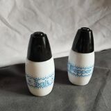 duo salt and pepper shaker Gemco blue flakes