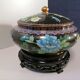 Potiche cloisonné sur socle