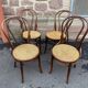 Suite de 4 chaises viennoise bistrot