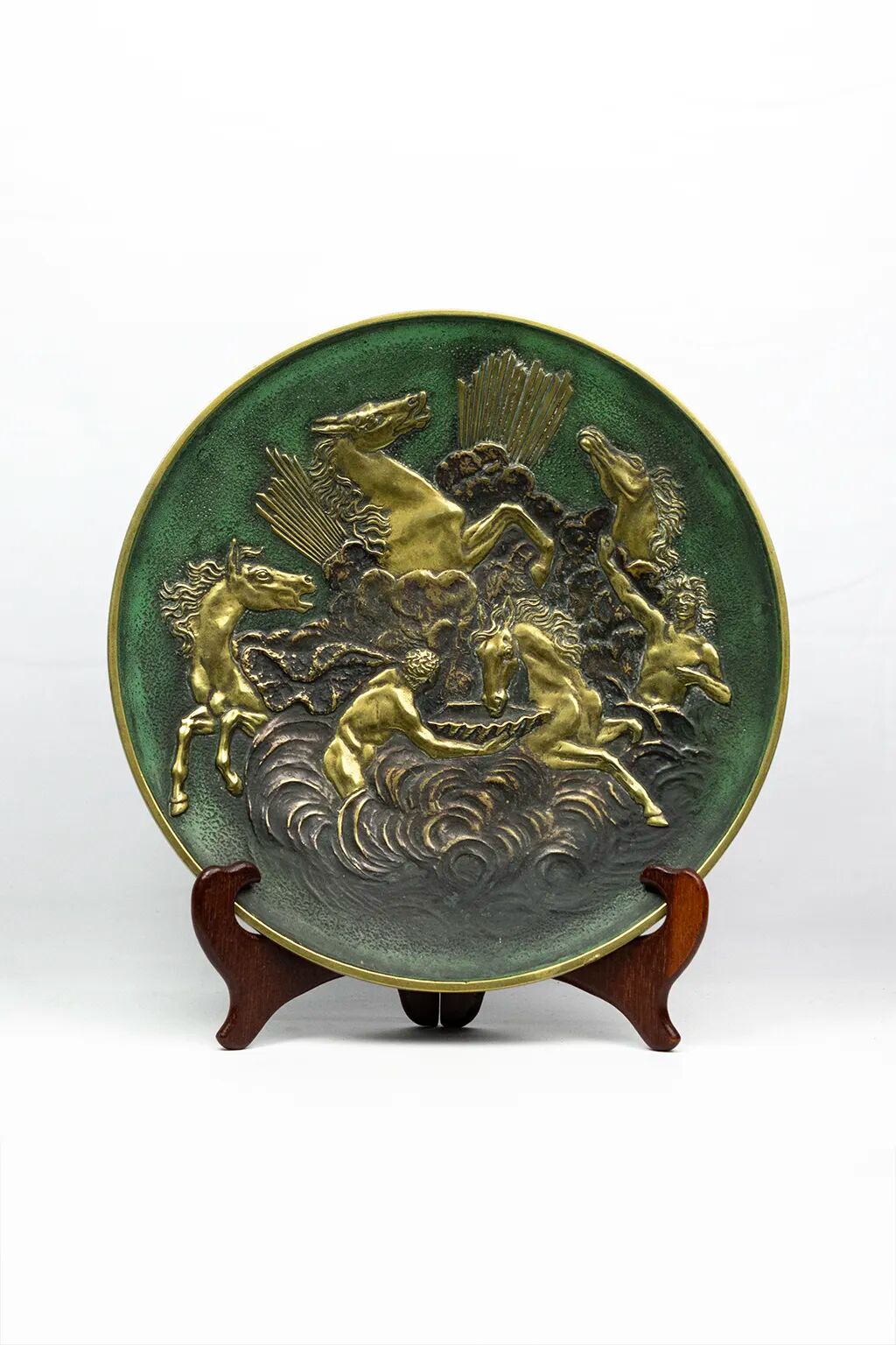 Large bronze bowl "Horses of Apollo" — Max Le Verrier - 1930s