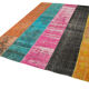Tapis de patchwork turc surteint fait à la main 206 cm x 267 cm multicolor patchwork
