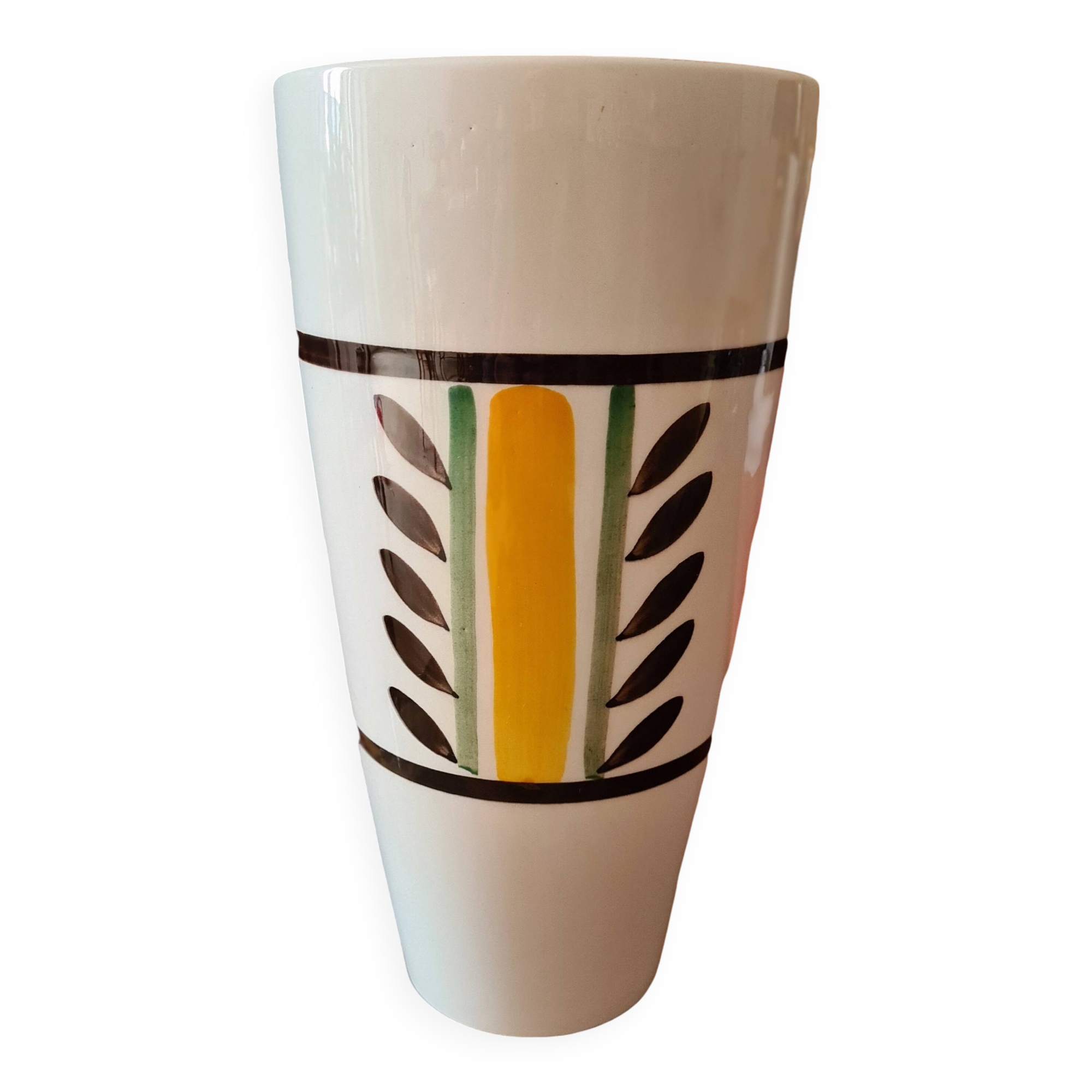 Gien earthenware vase