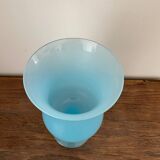 Blue opaline vase