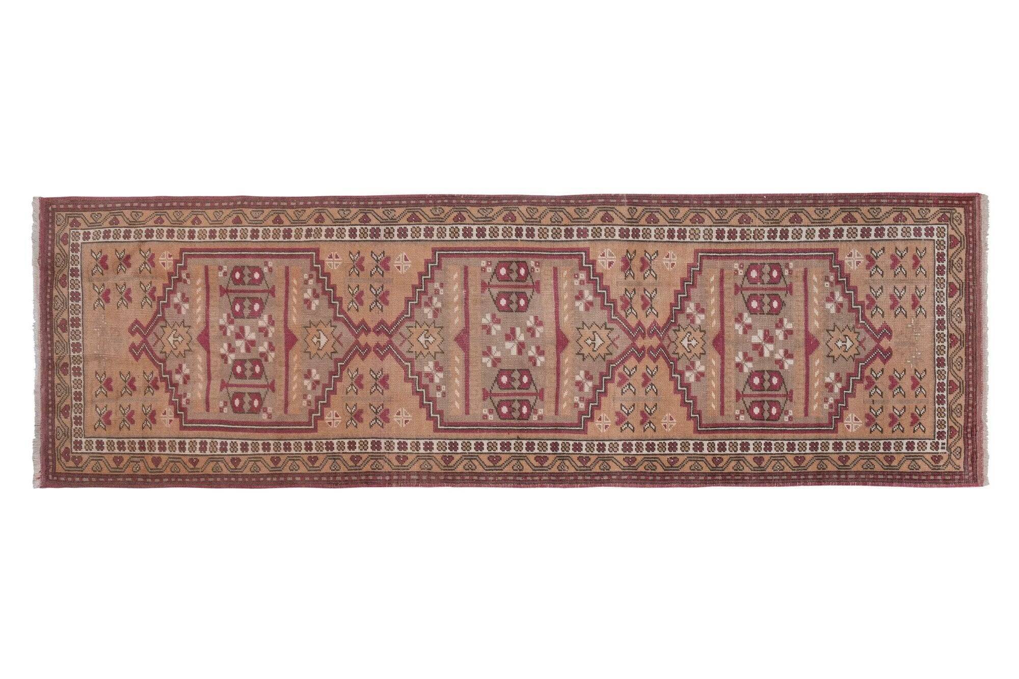 Vintage Turkish hallway rug 71x216 cm
