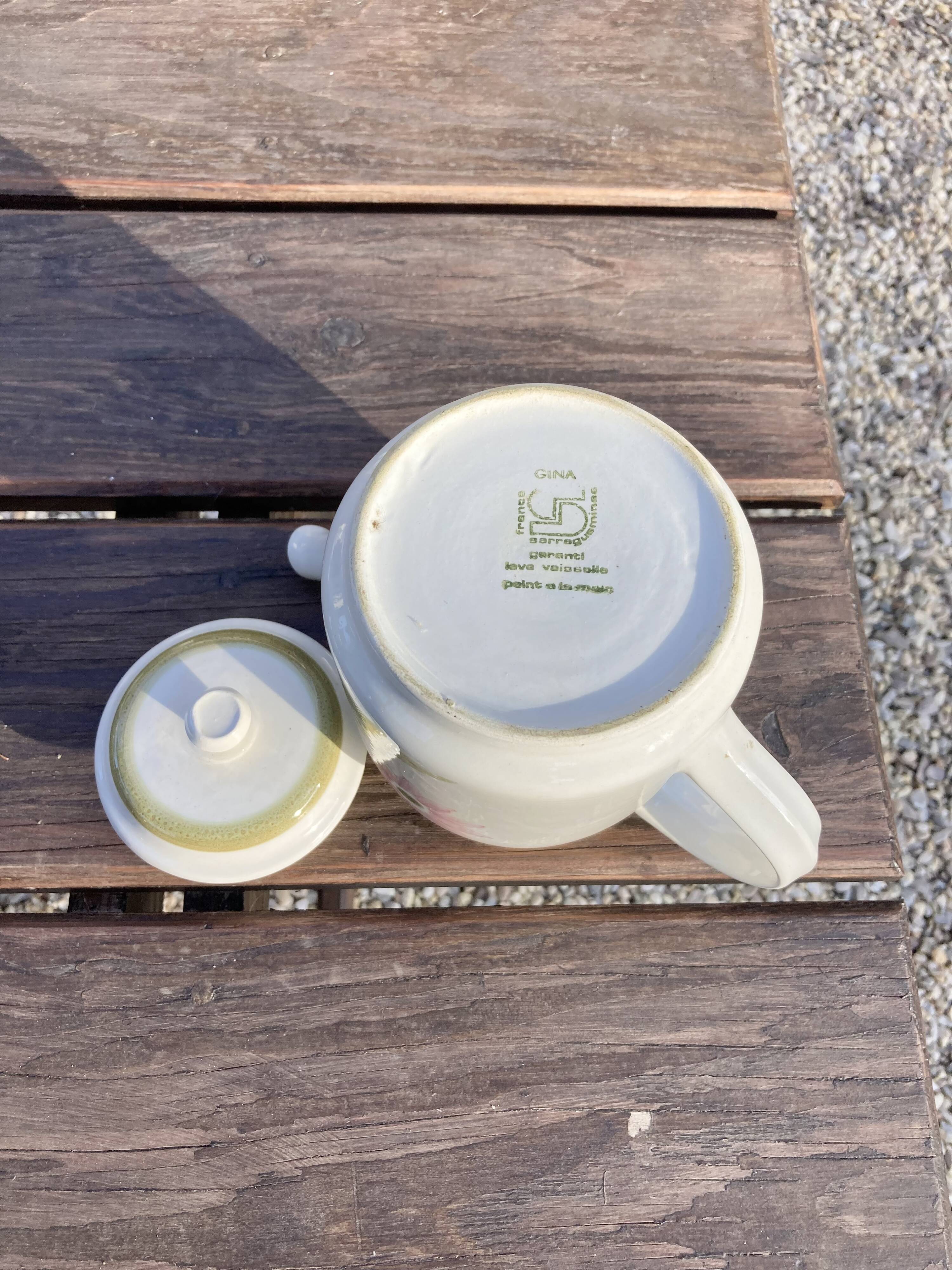 Sarreguemines teapot from the 70s