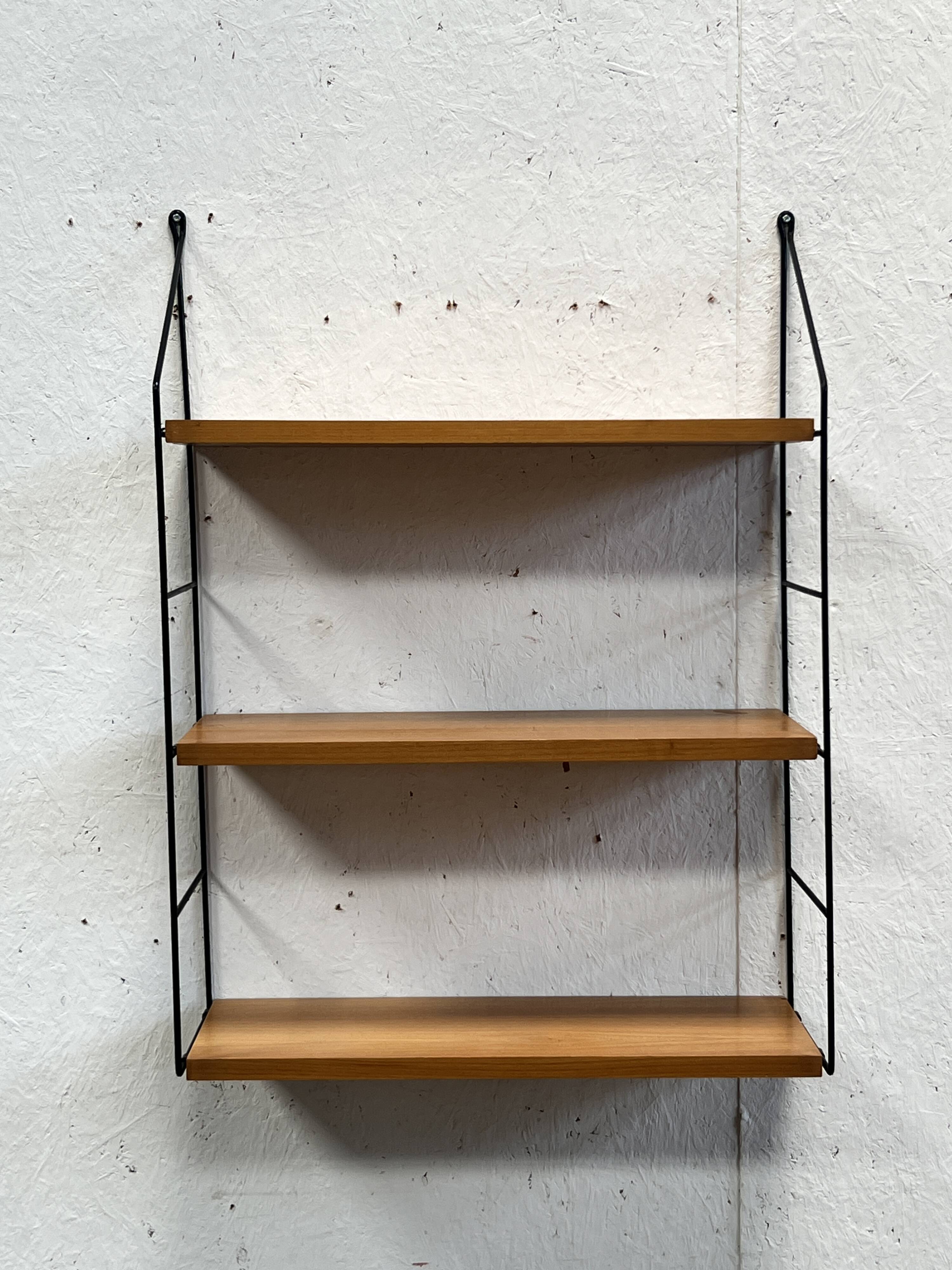 Vintage Wall Shelf / Wall Unit, String Sweden 1970's