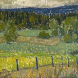 Vintage Painting Landscape signed by Svan Grandin (1906- 1982)