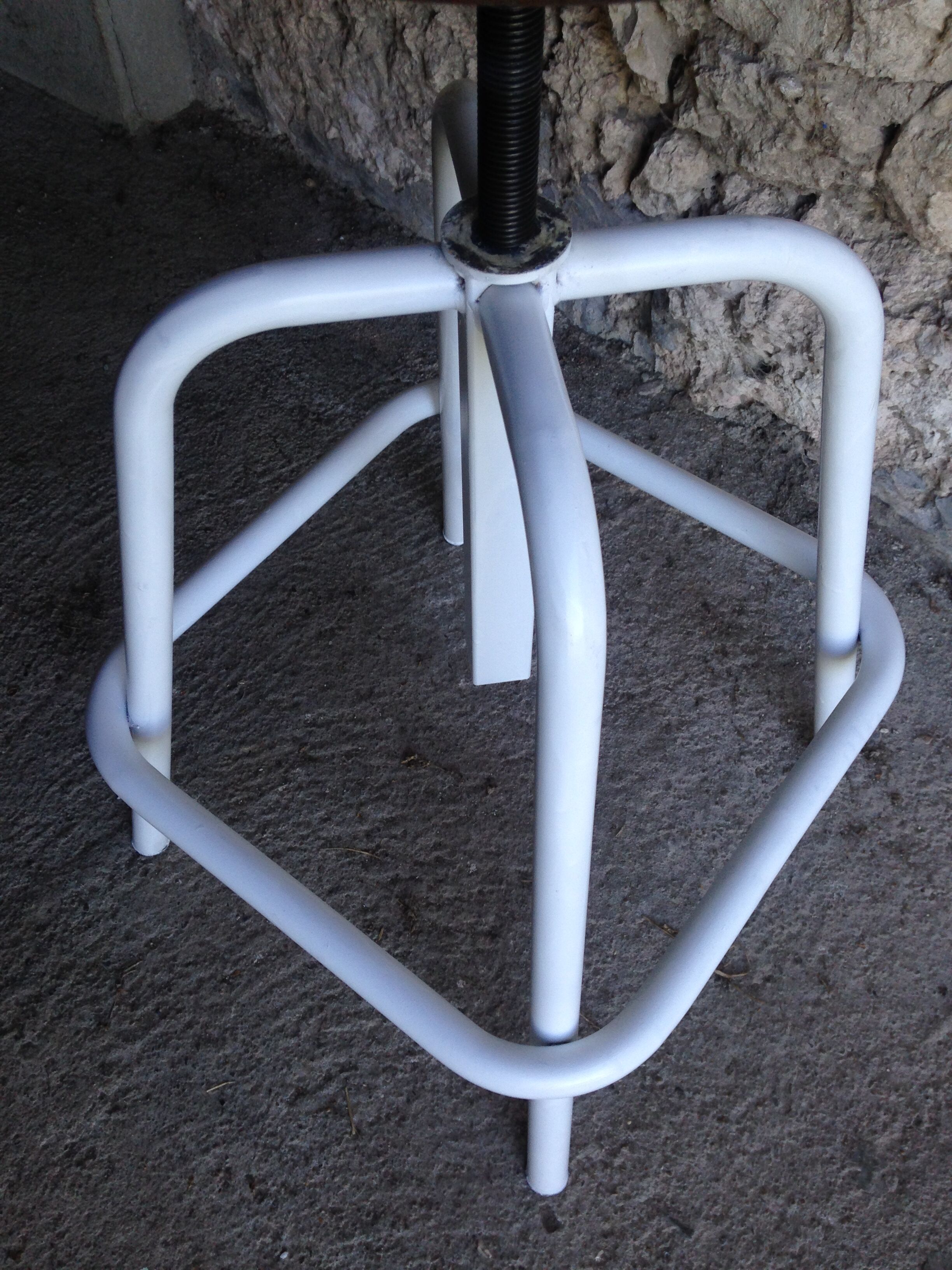 Industrial style screw stool 1970