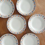 Set of 6 St-Amand soup plates