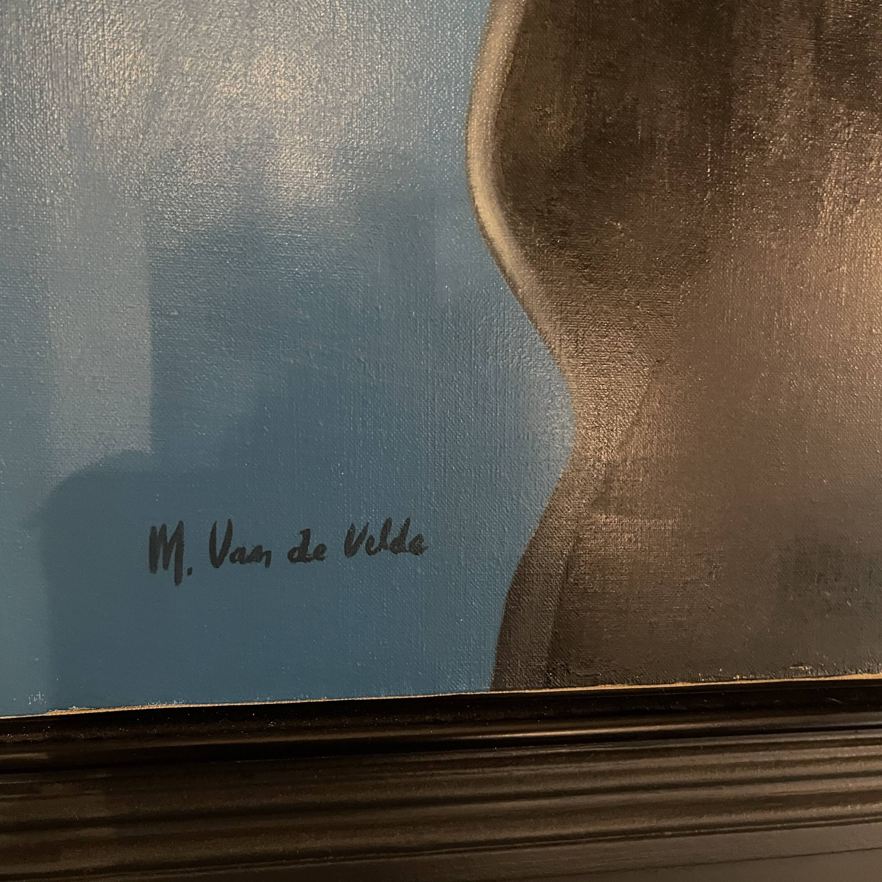 Realistic and fantastic painting, Michel Van de Velde 'Marine Metamorphosis' oil on canvas 1993