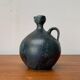Vintage German brutalist studio pottery vase carafe by Gerhard Liebenthron, 1980.