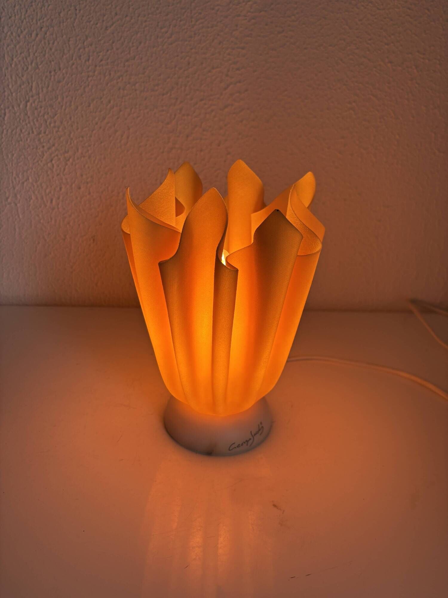 Vintage 1970s table lamp Coqueluche Georgia Jacob - 20 cm