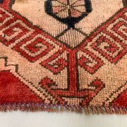 Vintage western turkish rug oriental 115x124 cm