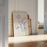 Naive Illustration giclee print, 50x70cm