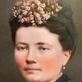 Portrait of a woman from the 19th century.