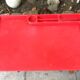 Red lacquered desk 70s