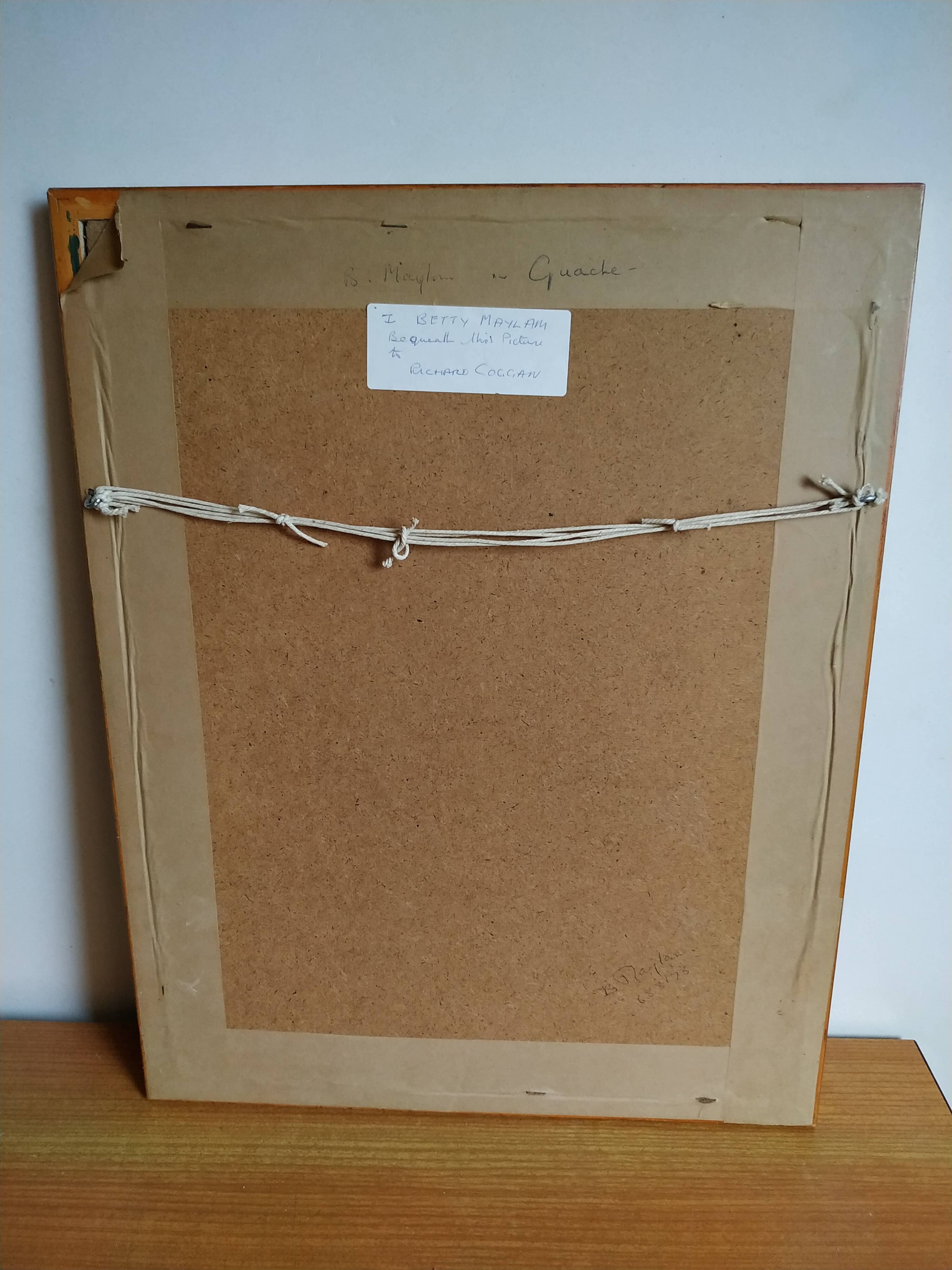 Pélargonium gouache by Richard coggan