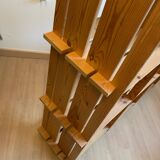 Vintage Mountain Pine Staircase Bookcase Circa 1980
