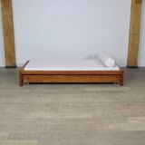 Pierre Chapo L03 Daybed In Solid Elm, France 1960s