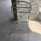 Set of 4 folding garden chairs