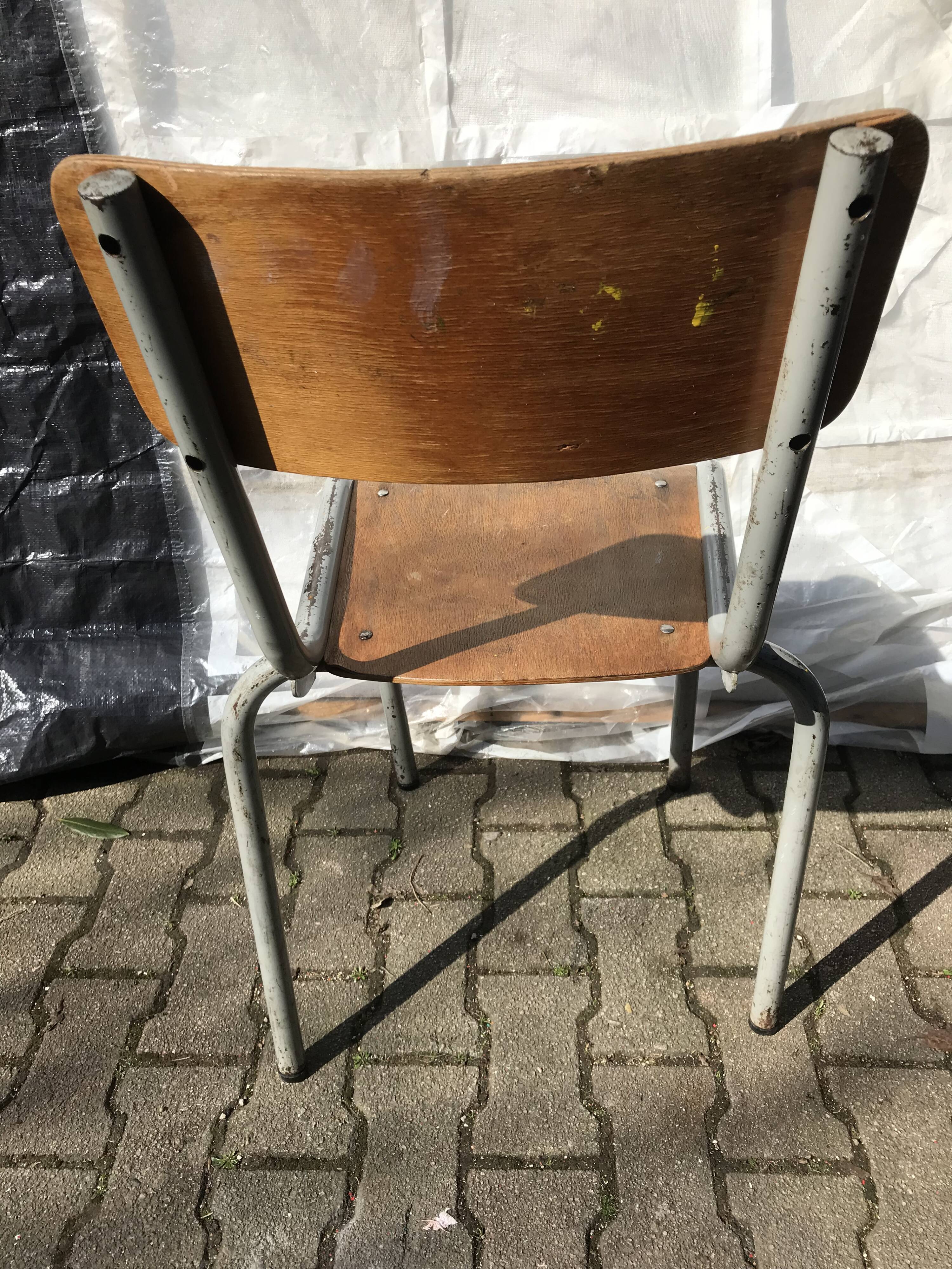 Old 70s school chair