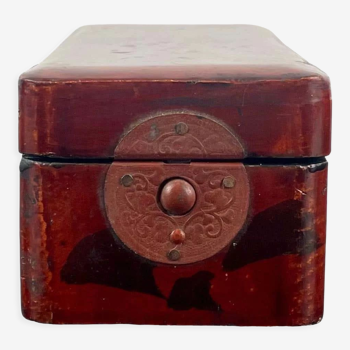 Lacquered japanese box for wiggishoff paris - end of the 19th century