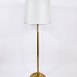 Bakalowits floor lamp from Vienna in solid brass with a glass handle, Austria, 1950s.