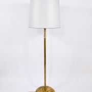 Bakalowits floor lamp from Vienna in solid brass with a glass handle, Austria, 1950s.