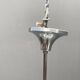 Art Deco Chrome Chandelier with Glass Bowl Shades