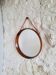 Round teak mirror Uno and Osten Kristiansson Luxus Vittsjö, Scandinavian
