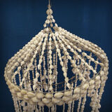 Balinese hanging lamp in curly shells