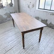 Bistro farmhouse table cherry wood turned legs 180cm
